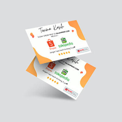 Thanks Card - 9 x 5.5 cm