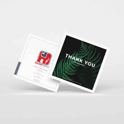 Thanks Card - 14 x 14 cm